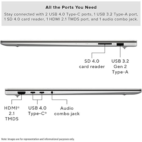 ASUS Zenbook S 16 Laptop, AMD Ryzen AI 9 365, 24 GB DDR5 RAM, 1 TB PCIe SSD, 16” 3K Touch Screen (2880x1800), AMD Radeon 880M, W11 Home