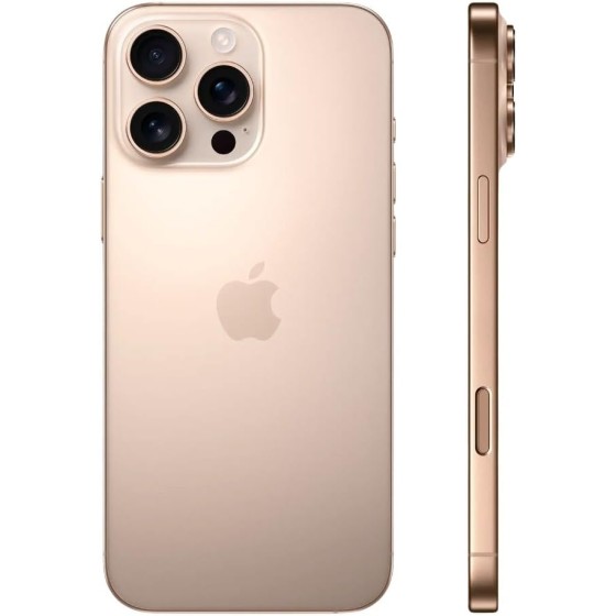 Apple iPhone 16 Pro, US Version, 256GB, Desert Titanium - Unlocked (Renewed Premium)