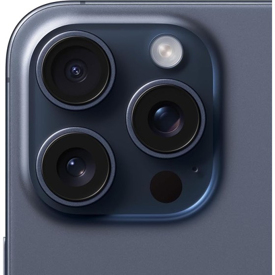 Apple iPhone 15 Pro Max, 256GB, Blue Titanium - Unlocked (Renewed)