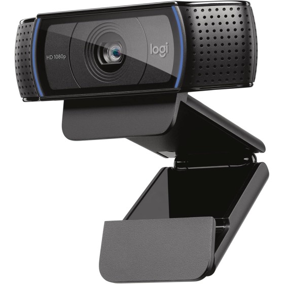 Logitech C920x HD Pro PC Webcam, Full HD 1080p/30fps Video, Clear Audio, HD Light Correction, Works with Microsoft Teams, Google Meet, Zoom, Nintendo Switch 2 new GameChat Mode, Mac/Tablet- Black