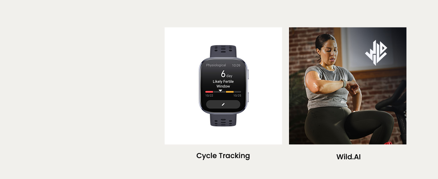 Amazfit Bip 6 Smart Watch 46mm, 14 Day Battery, 1.97 AMOLED Display, GPS and Free Maps, Bluetooth Call and Text, Health Fitness and Sleep Tracker, 140+ Workout Modes